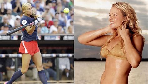 who is jennie finch usa softball star posed in swimsuit with only her gold medal