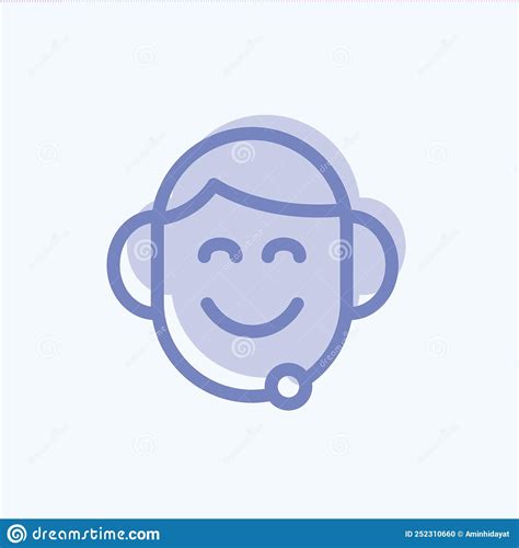 Icon Support Suitable For Feedback Symbol Two Tone Style Simple Design Editable Design