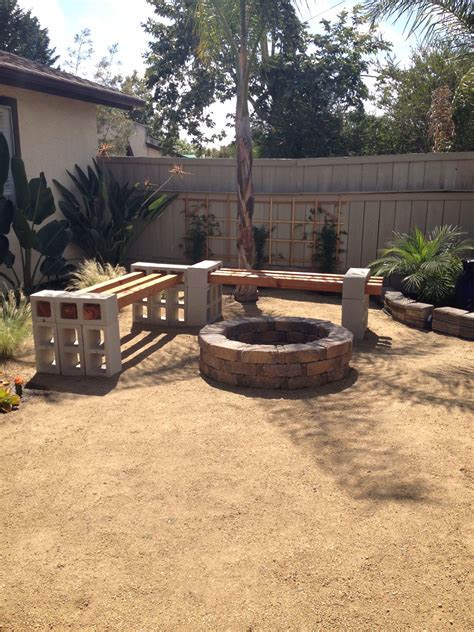 Fire Pit Bench From Pinterest To Real Life Fire Pit Backyard Outdoor