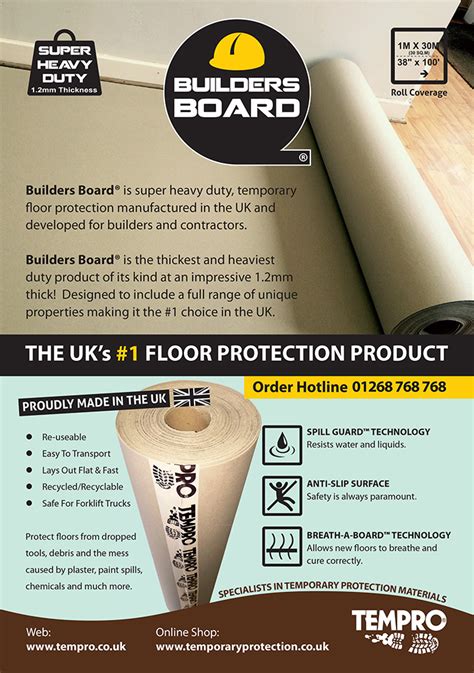 Builders Board Super Heavy Duty Floor And Surface Protection Floor