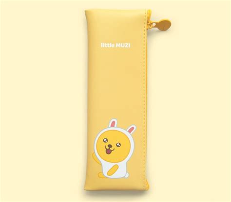 Kakao Little Friends Flat Pencil Case Muzi Arts And Crafts Korea