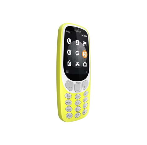 Nokia 3310 2017 3g Yellow Dual Sim Nordic Billig