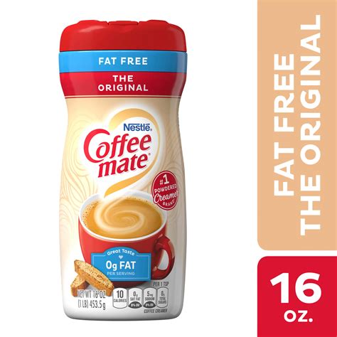 Nestle Coffee Mate Original Fat Free Powdered Coffee Creamer 16 Oz