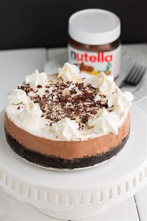 No Bake Nutella Cheesecake