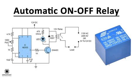 Automatic On Off Relay Circuit