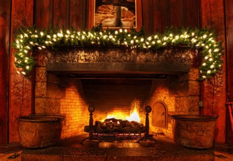 Christmas Live Fireplace Wallpaper Wallpapersafari