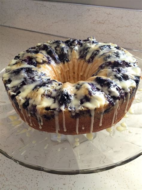 Home Sweetly Home Lemon Blueberry Cake With Lemon Glaze