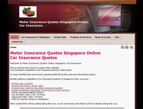 Car Insurance Quote Online Singapore. Motor Insurance Quotes Singapore