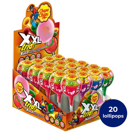 Chupa Chups Xxl Trio 20 Lollipops