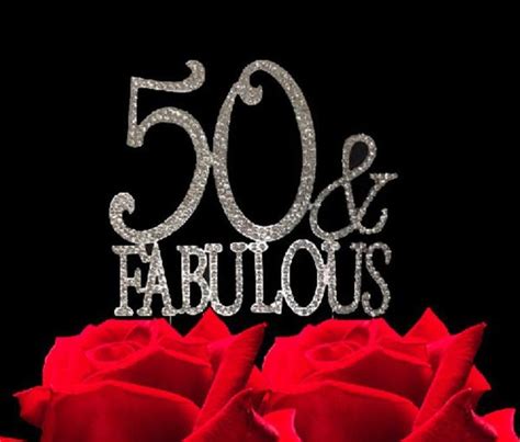 Complete the party venue's decoration with golden decorations: 50 and Fabulous Bling Party Supplies Gold Tone Centerpiece ...