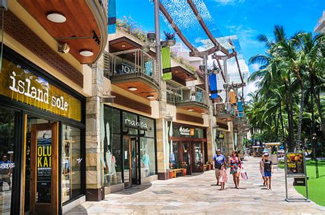Waikiki Shopping Stock Photos Pictures And Royalty Free Images Istock