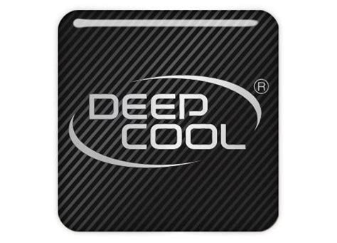 Deepcool 1x1 Chrome Effect Domed Case Badge Sticker Logo Sticker