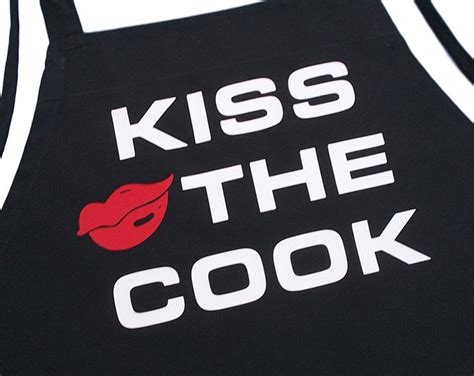 Kiss The Cook Aprons Funny Chef Aprons For Men And Women Cooking In The Kitchen By Coolaprons