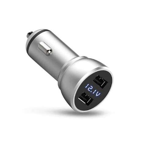 Mini Dual Usb Car Charger Adapter 48a Metal Car Charger Mobile Phone