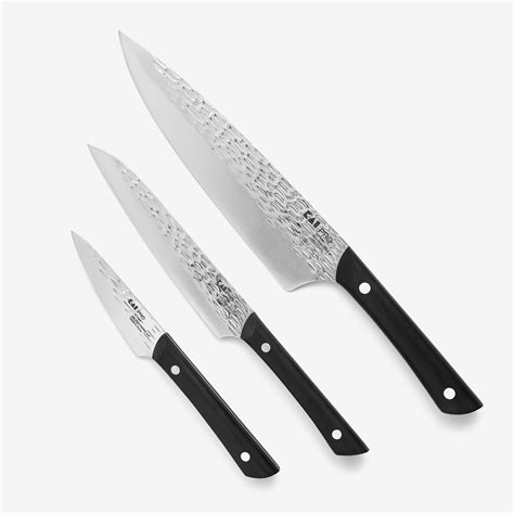 Kai Hammered Pro 3 Piece Knife Set Bespoke Post