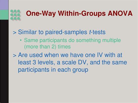 PPT Within Groups ANOVA PowerPoint Presentation Free Download ID