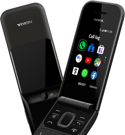 Nokia 2720 4g Flip Phone Black 28″ Screen 4gb Ram Qualcomm 205