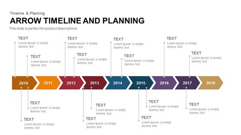 Arrow Timeline And Planning Powerpoint And Keynote Template Keynote