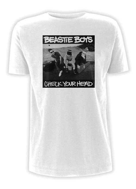 Beastie Boys Check Your Head White T Shirt New And Official Ebay