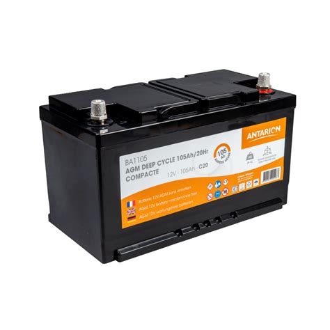 Batterie Agm Compact 105ah Antarion