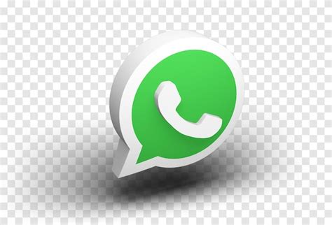 Whatsapp Symbol Isoliert In 3d Rendering Premium Psd Datei