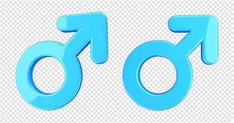 premium psd symbol man male gender 3d rendering