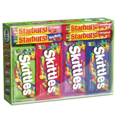 Skittles And Starburst Candy Variety Pack By Wrigleys Wri884614