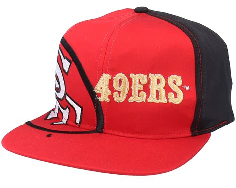 San Francisco 49ers Big Logo Nfl Vintage Redblack Snapback Twins