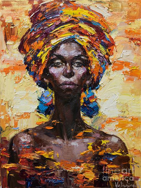 Modern Art African Woman Painting By Anastasiya Valiulina Fine Art