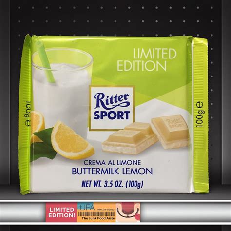 ritter sport buttermilk lemon  junk food aisle