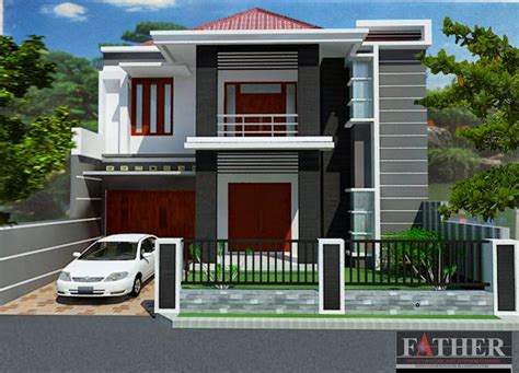 Desain Rumah Tebaru: Desain rumah minimalis 2 lantai type 36/72