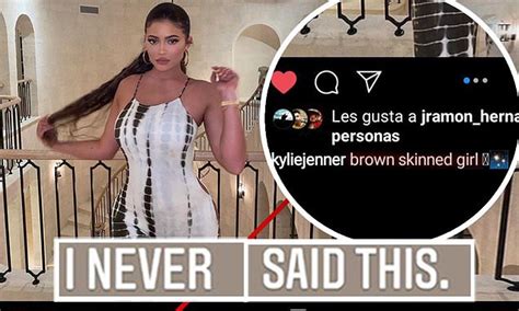 Kylie Jenner Exposes Fake Instagram Post That Had Fans Believe She Captioned Post Brown Skinned