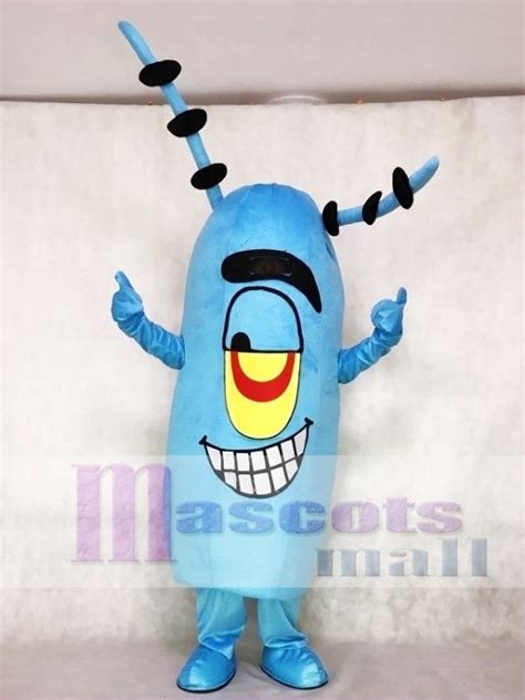 Plankton Mascot Costume From Cartoon Spongebob Squarepants Cartoon