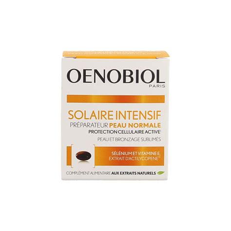 Oenobiol Solaire Intensif 30 Capsules Divers Pharmacodel Votre