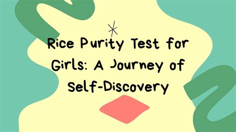 Rice Purity Test For Girls A Journey Of Self Discovery