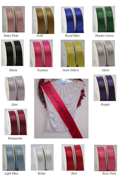 Sash Ribbon 18 M Long X10 Cm Wide Lots Of Colours Ebay