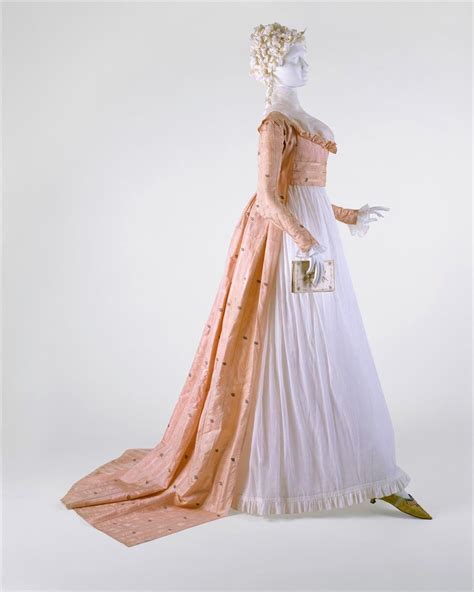 1790s American Silk Metmuseum Историческая платье Модные стили