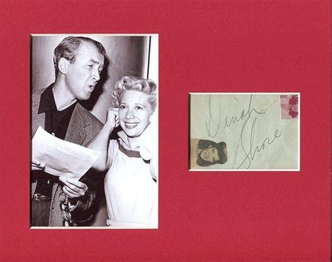 Dinah Shore Jazz Big Band Actress Signed Autograph Photo Display W