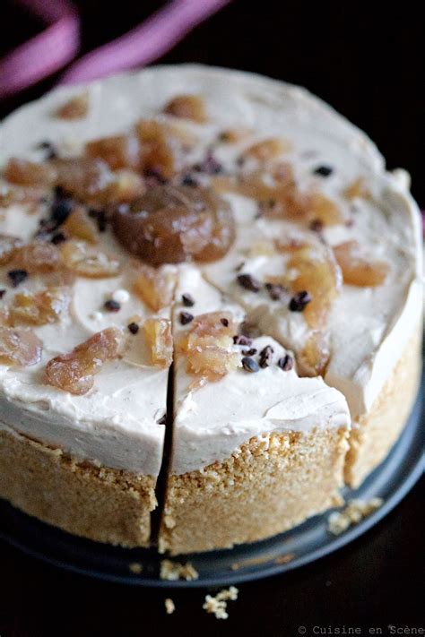 Recette cheesecake sans cuisson au philadelphia et chocolat blanc. Cheesecake sans cuisson à la crème de marrons | Recette ...