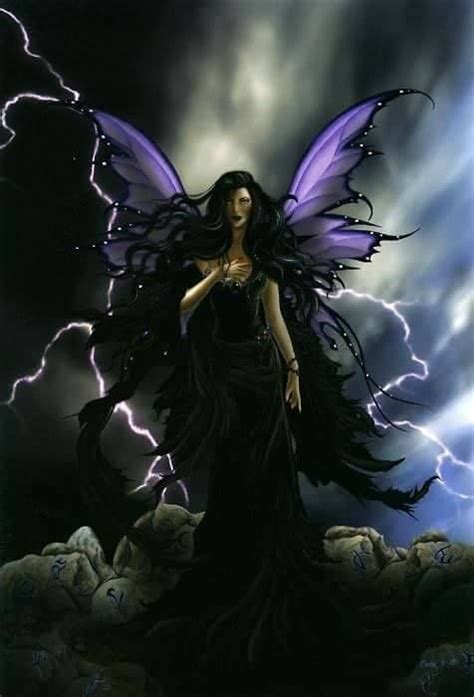 The Gothic Fairy In The Dark With The Lightning Flash Fae Art
