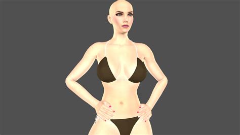 3D Woman Female Character TurboSquid 1498040