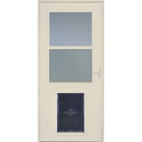 (1 days ago) we have many screen options available for pet proof doors including aluminium pet wire, privacy mesh, 1.6mm thick perforated aluminium mesh or even 316 stainless steel high. LARSON Pet Door Xl Almond High-View Wood Core Storm Door ...