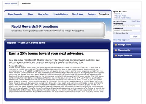 This card gives you an annual $75 travel credit on southwest purchases. 201906 Chase Southwest 25% Points Confirmation - Points ...