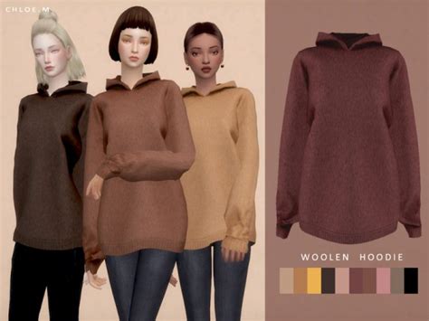 The Sims Resource Woolen Hoodie By Chloemmm Sims 4 Downloads