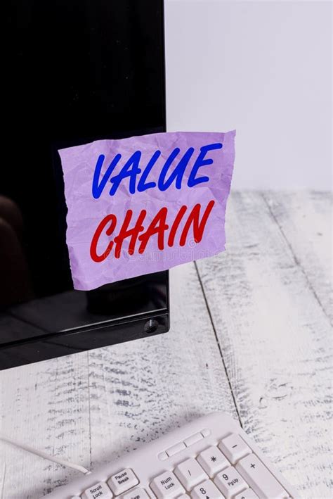 Conceptual Hand Writing Showing Value Chain Business Photo Showcasing