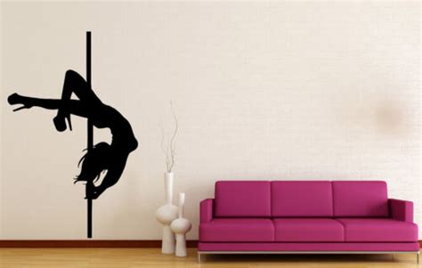 Vinyl Decal Wall Sticker Stripper Striptease Pole Dance Hot Decor M644 Ebay