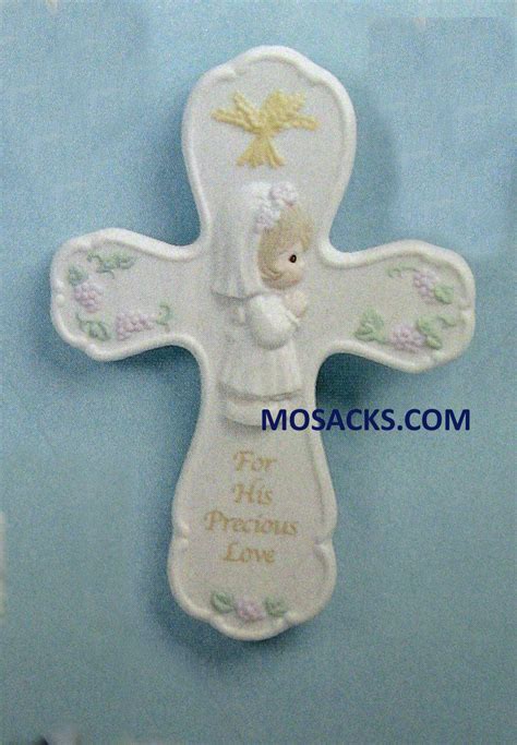 First Communion Precious Moments Wall Cross Girl 61766