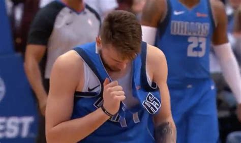 Luka Doncic Rips Shirt In Half And Hit With 10000 Fine As Mavs Win Other Sport Uk