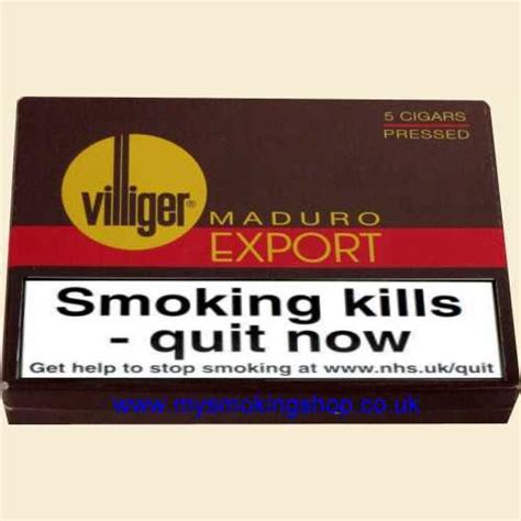 Villiger Export Maduro Pressed Pack Of 5 Cigars
