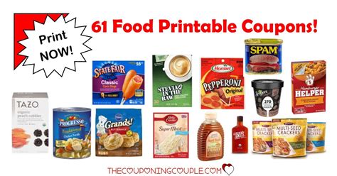 30 Food Printable Coupons Over 25 In Savings Print Now Food